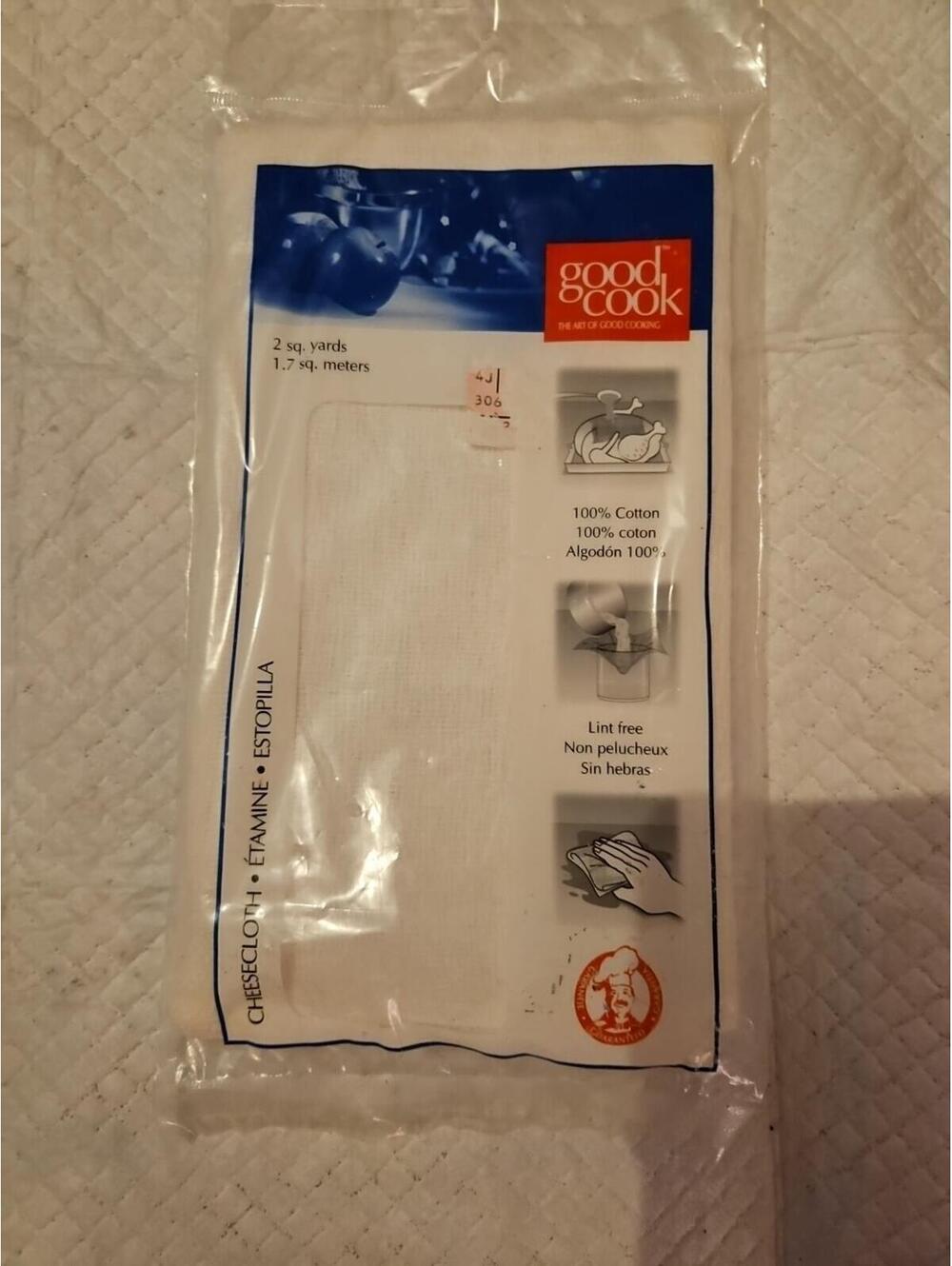 Goodcook 100% Cotton Cheesecloth 11899 Goodcook 11899 076753118996 Cotton